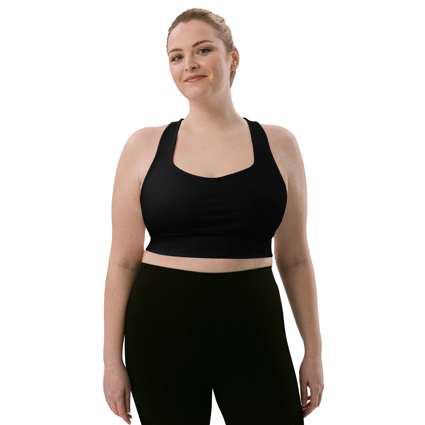 Longline Sports Bra - Black